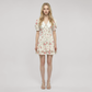 Date Night Mini A-Line Polyester Romantic Floral Dress - MYTHSIS