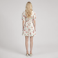 Date Night Mini A-Line Polyester Romantic Floral Dress - MYTHSIS