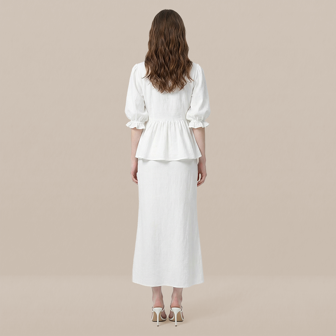 Vacation Boho Linen Two-Piece Set - MYTHSIS