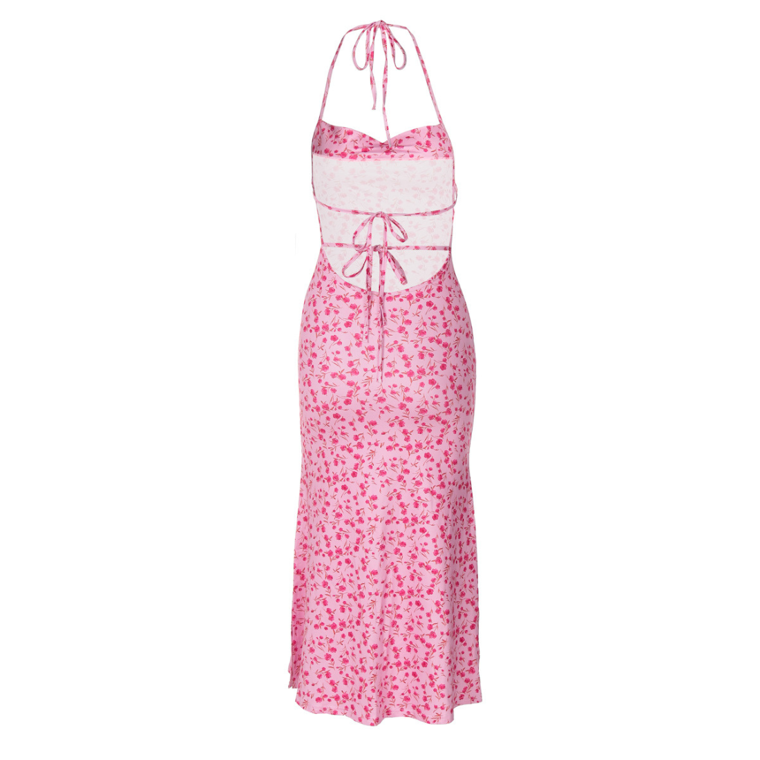 Date Night Midi Slip Dress Chiffon Feminine Dress - MYTHSIS