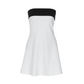 Date Night Mini A-Line Polyester Chic Contrast color splicing Dress - MYTHSIS