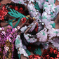 Date Night Mini Bodycon Sequin Glam Halter Neck Floral Embroidery Backless Dress - MYTHSIS