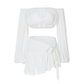 Vacation Mini A-Line Boho Cotton Two-Piece Set - MYTHSIS