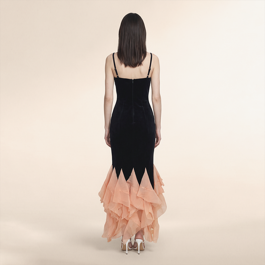 Wholesale Women's Strapless Ruffle Hem Maxi Dress – XS Women's Clothing