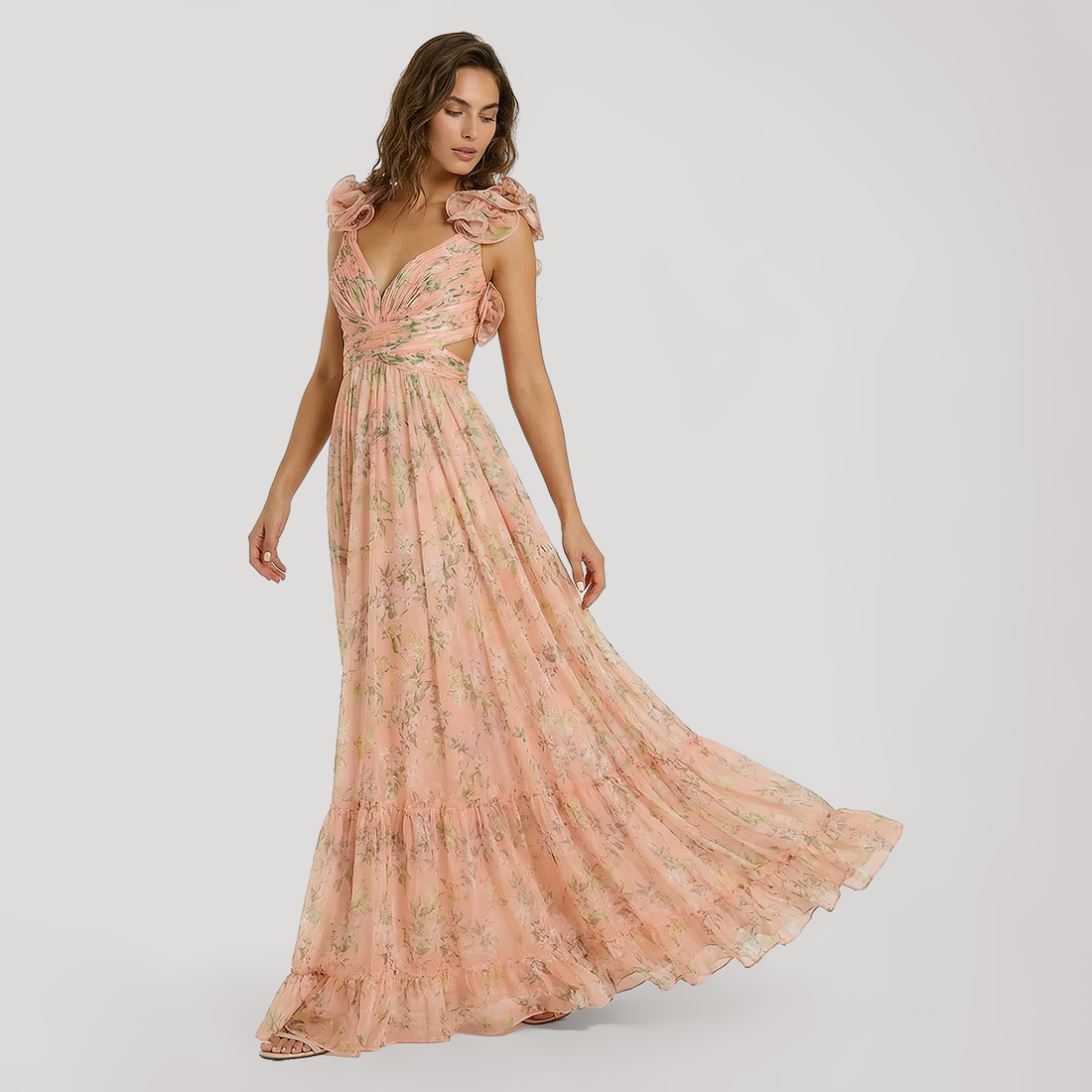 Vacation Maxi A-Line Organza Bohemian Dress - MYTHSIS