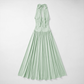 Casual Everyday Maxi A-Line Polyester Chic Halter Neck Solid Sleeveless Dress - Wholesale Dresses Low MOQ - MYTHSIS