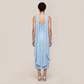【Wedding Guest】 Maxi Bodycon Knit Glam Straight Neck Beaded Mesh Dress - MYTHSIS