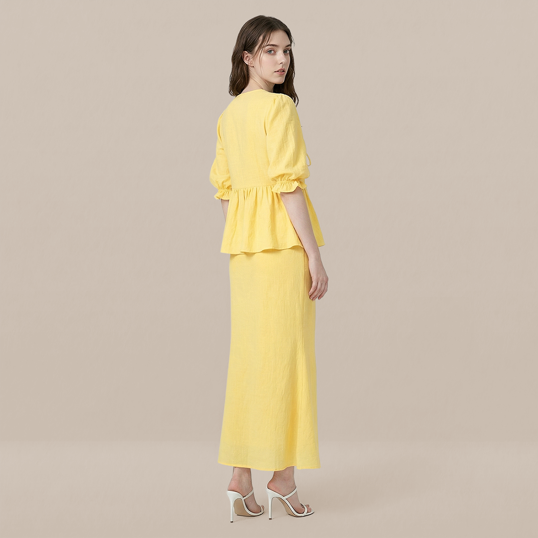 Vacation Boho Linen Two-Piece Set - MYTHSIS