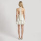 Date Night Mini A-Line Polyester Sexy Halter neck Dress - MYTHSIS
