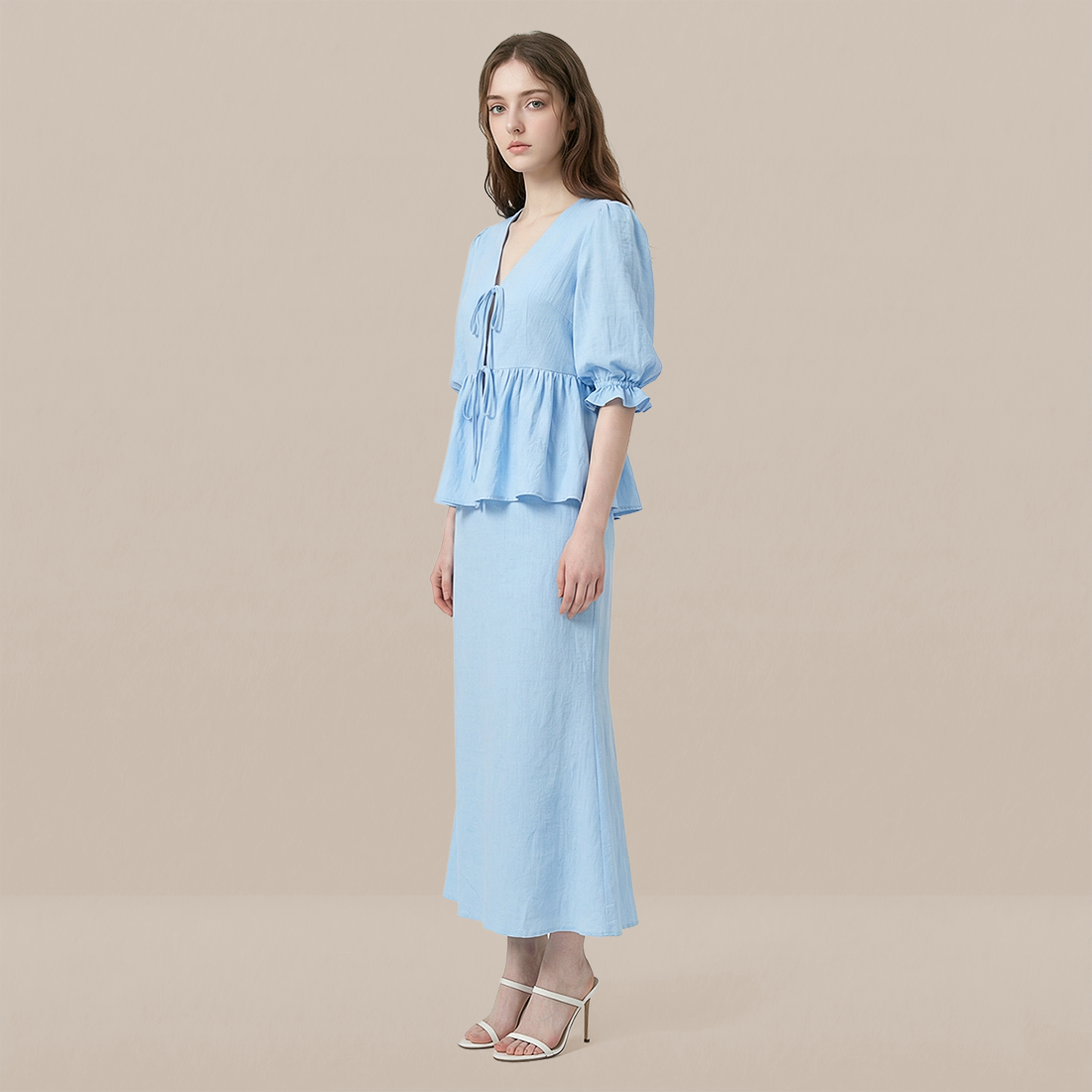 Vacation Boho Linen Two-Piece Set - MYTHSIS