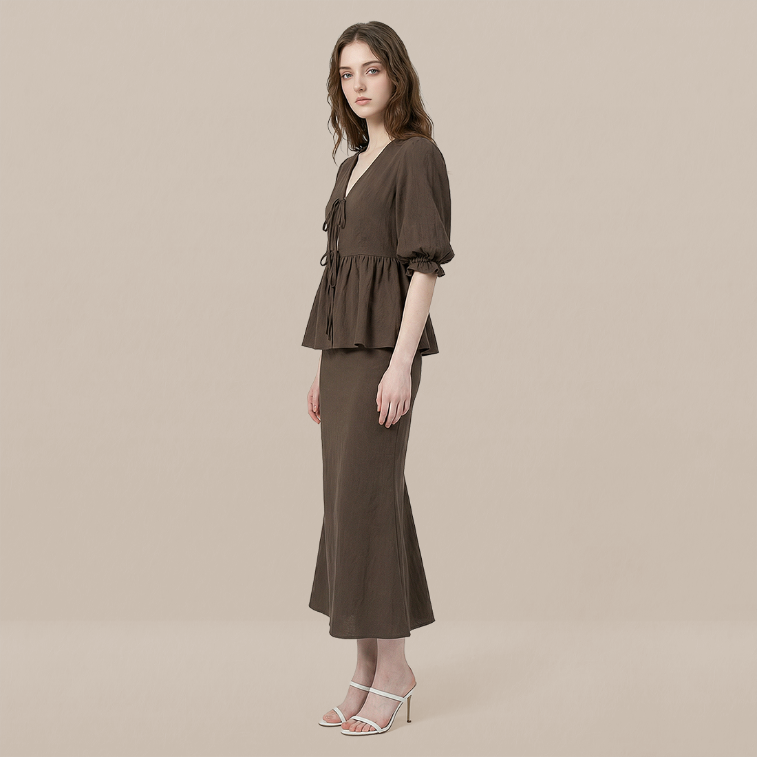 Vacation Boho Linen Two-Piece Set - MYTHSIS