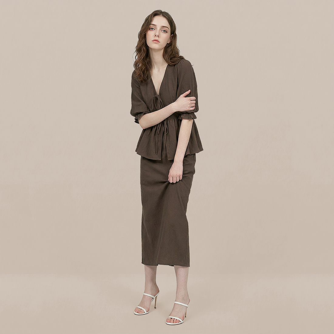 Vacation Boho Linen Two-Piece Set - MYTHSIS