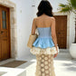 Wholesale Women's Off-Shoulder Polka-Dot Mesh Ruffle Maxi Dress