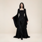 Wholesale Women's Medieval Hooded Velvet Long Costume Dress