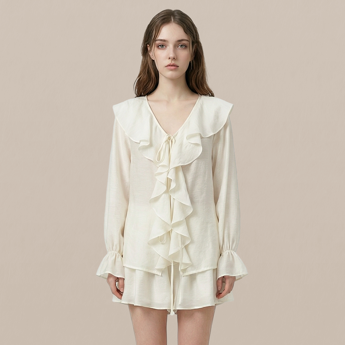 Casual Simple Cotton Two-Piece Set - MYTHSIS