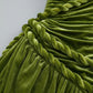 【Party & Event】 Maxi A-Line Polyester Sexy One-Shoulder Twist Side Slit Dress - MYTHSIS