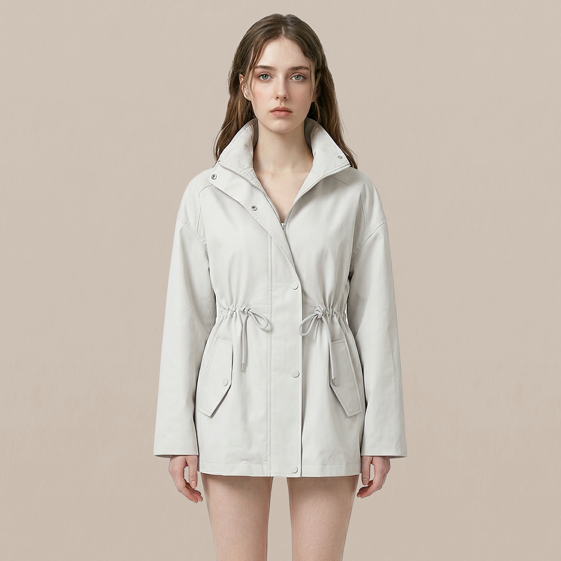 Casual Cotton Minimalist Windbreaker Jacket - MYTHSIS