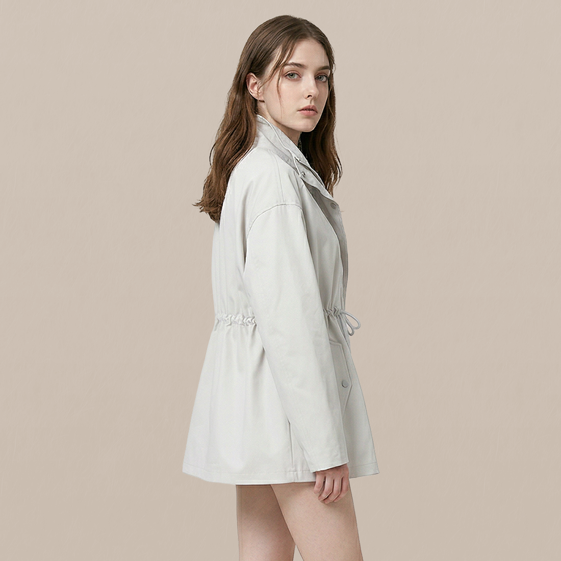 Casual Cotton Minimalist Windbreaker Jacket - MYTHSIS