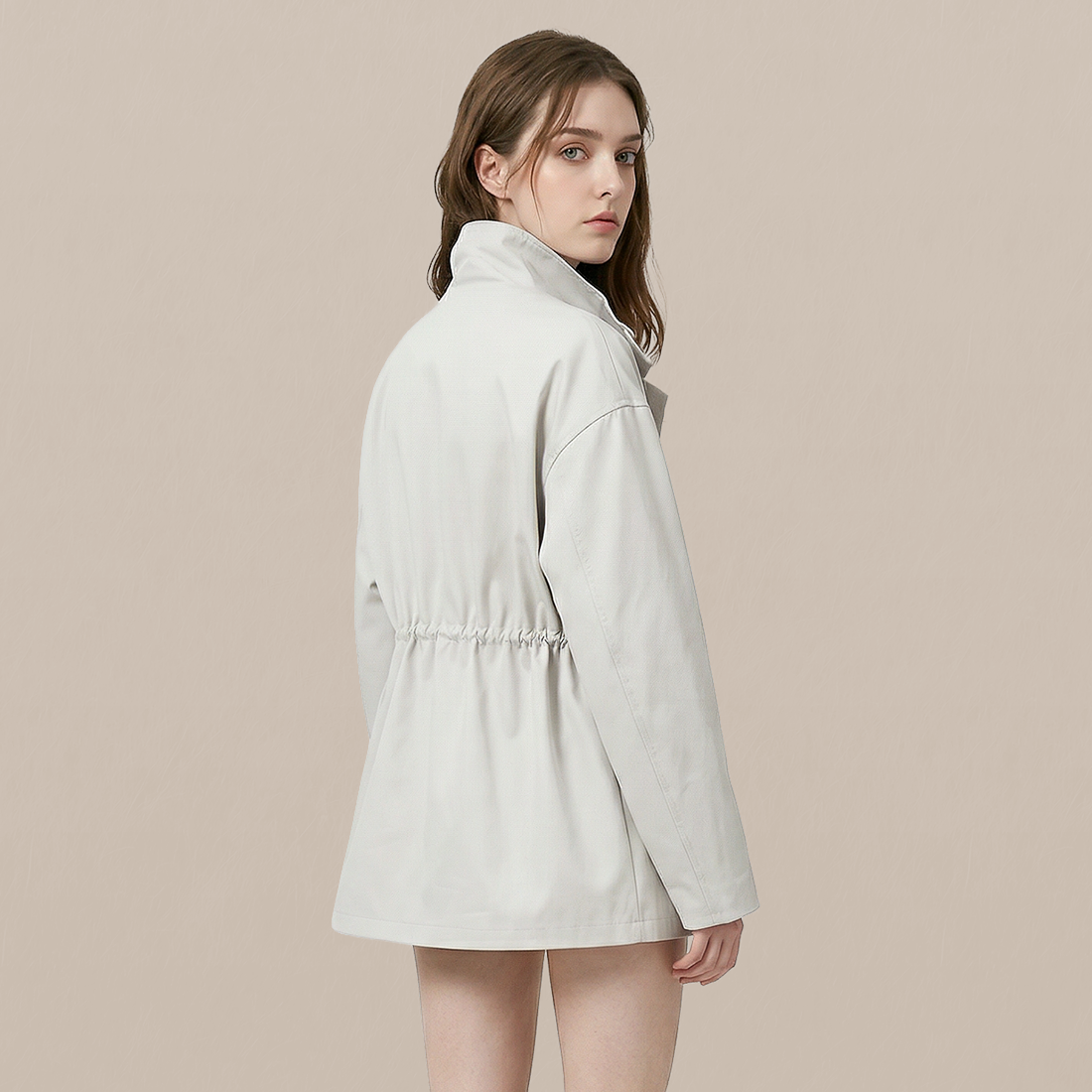 Casual Cotton Minimalist Windbreaker Jacket - MYTHSIS