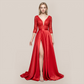 Formal Evening Maxi A-Line Lace Sequin Glam Dress - MYTHSIS