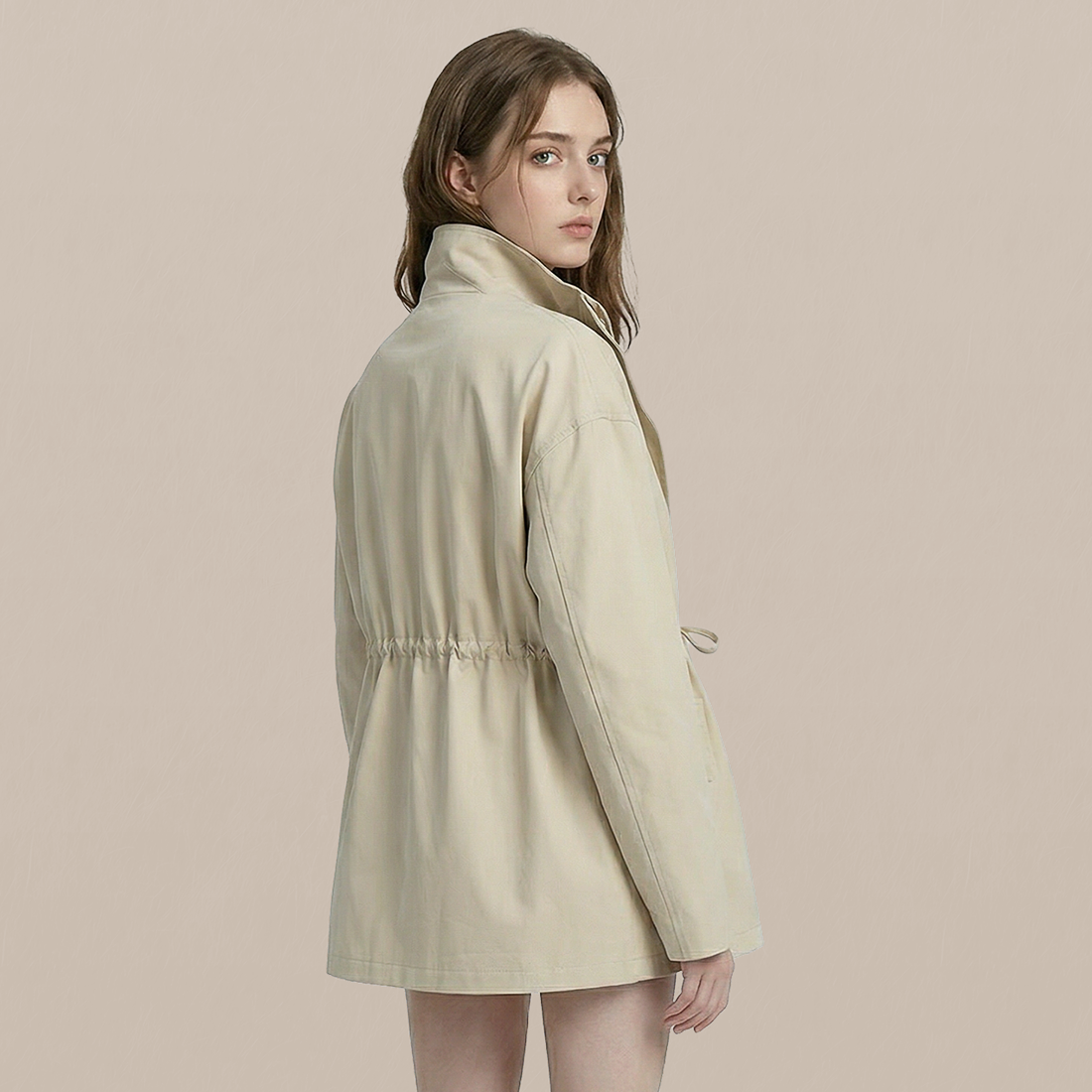 Casual Cotton Minimalist Windbreaker Jacket - MYTHSIS