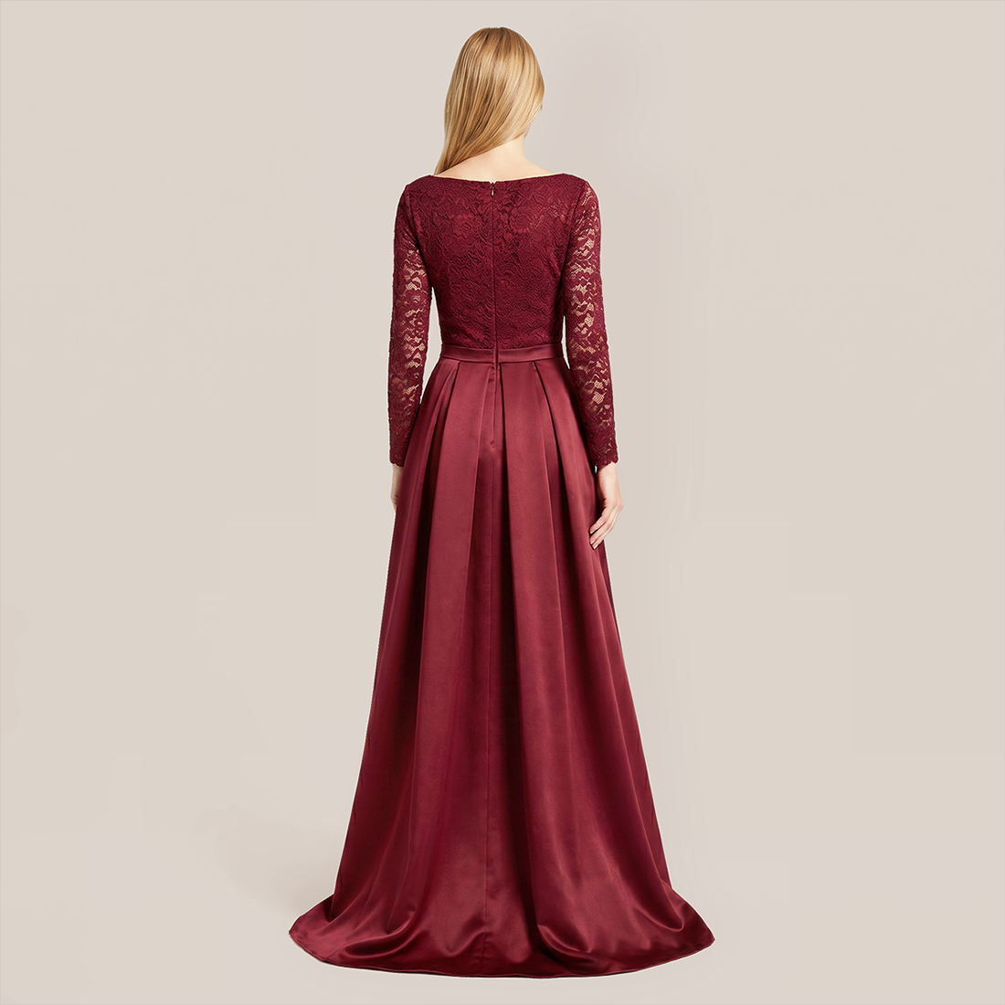 Formal Evening Maxi A-Line Lace Sequin Glam Dress - MYTHSIS