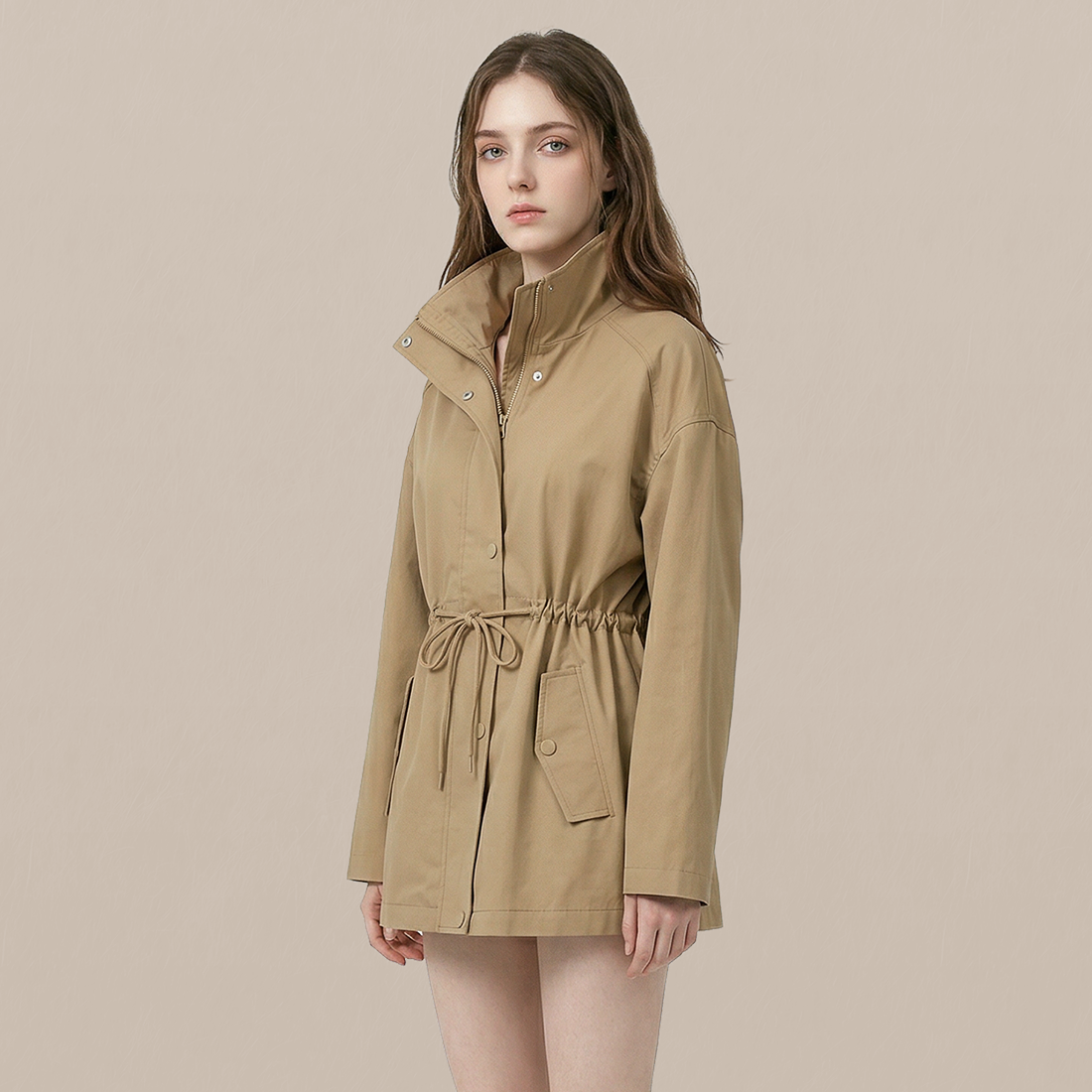 Casual Cotton Minimalist Windbreaker Jacket - MYTHSIS