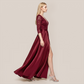 Formal Evening Maxi A-Line Lace Sequin Glam Dress - MYTHSIS