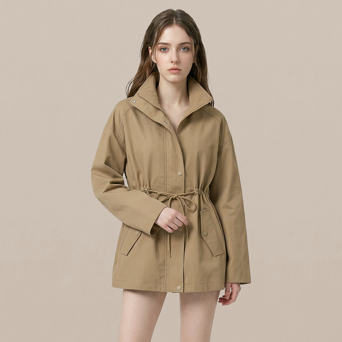 Casual Cotton Minimalist Windbreaker Jacket - MYTHSIS