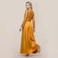 Formal Evening Maxi A-Line Lace Sequin Glam Dress - MYTHSIS