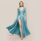 Formal Evening Maxi A-Line Lace Sequin Glam Dress - MYTHSIS