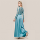 Formal Evening Maxi A-Line Lace Sequin Glam Dress - MYTHSIS
