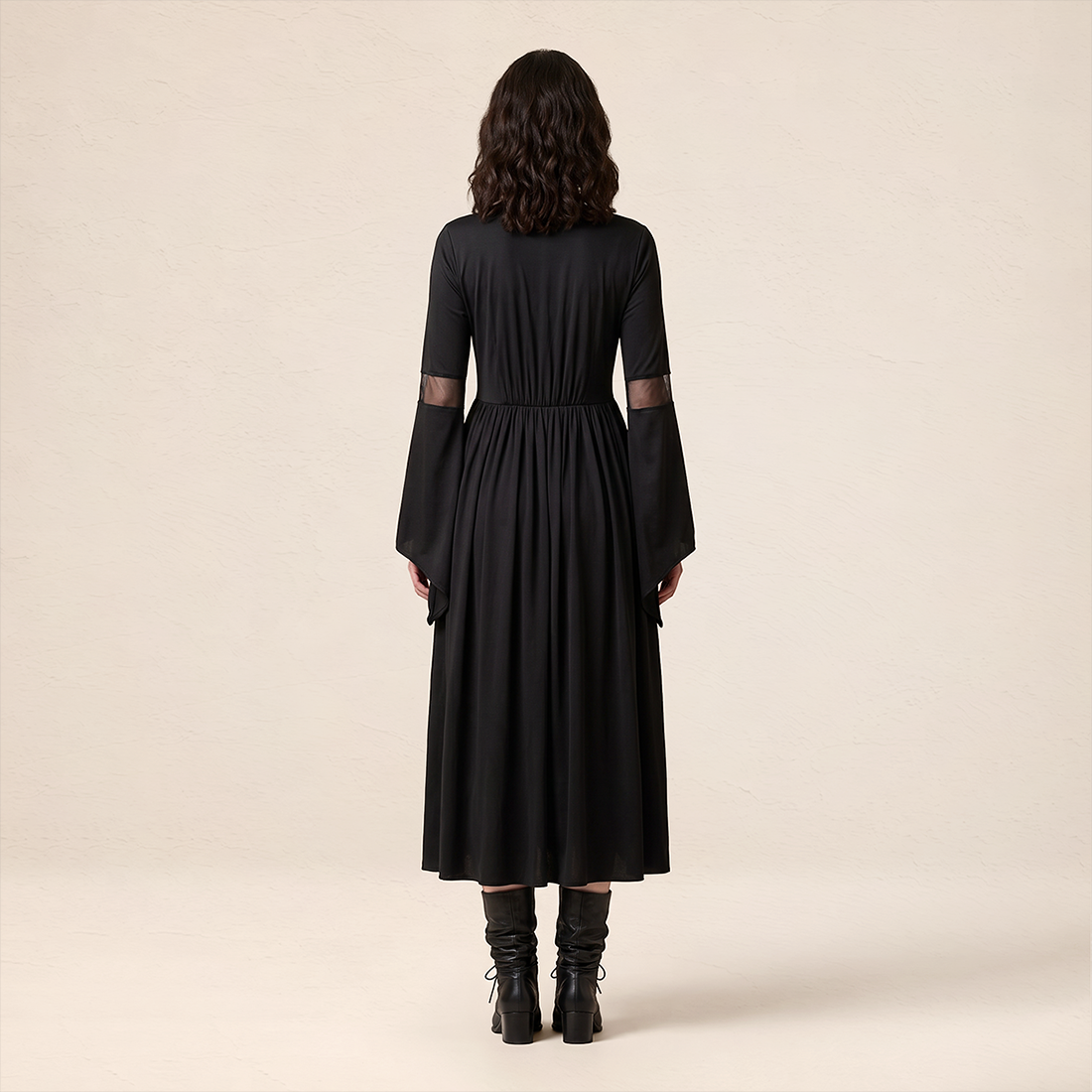 Wholesale Women's Witch Hooded Halloween Costume Long Dress