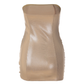 Party & Event Mini Bodycon Polyester Glam Strapless Ruched Metallic Dress - MYTHSIS