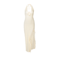Vacation Maxi Irregular Polyester Sexy V-Neck Ruffle Open Back Dress - MYTHSIS