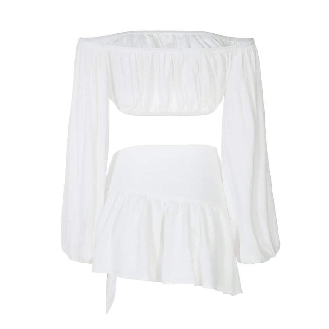 Vacation Mini A-Line Boho Cotton Two-Piece Set - MYTHSIS