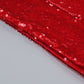 【Party & Event】 Maxi Mermaid Sequin Polyester Sexy V-Neck Satin Spliced Dress - MYTHSIS