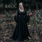 Wholesale Women's Gothic Witch Hooded Halloween Costume Dress