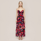Wedding Guest Maxi A-Line Chiffon Floral Elegant Dress - MYTHSIS