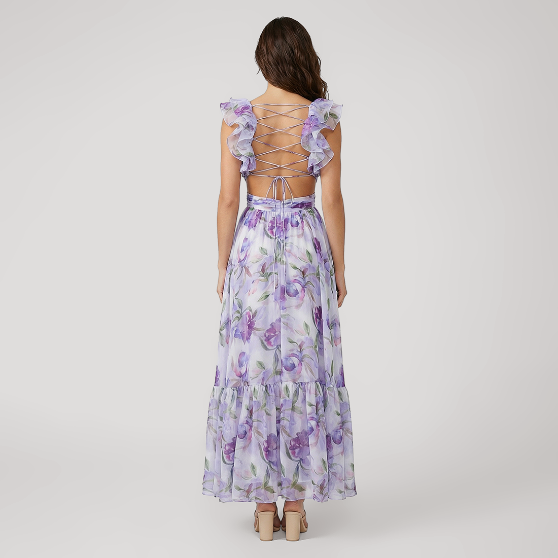 Vacation Maxi A-Line Organza Bohemian Dress - MYTHSIS