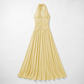Casual Everyday Maxi A-Line Polyester Chic Halter Neck Solid Sleeveless Dress - Wholesale Dresses Low MOQ - MYTHSIS