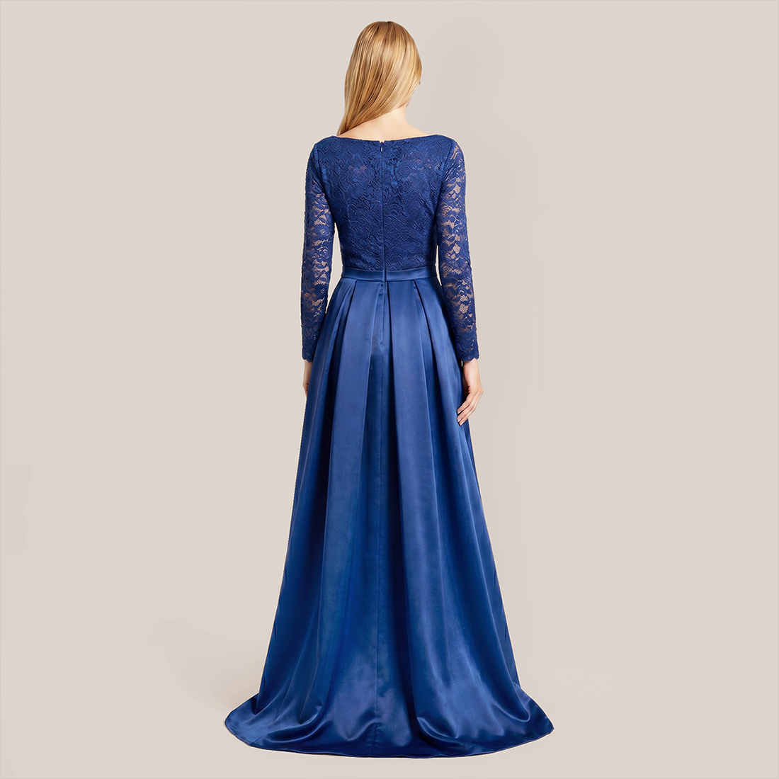 Formal Evening Maxi A-Line Lace Sequin Glam Dress - MYTHSIS