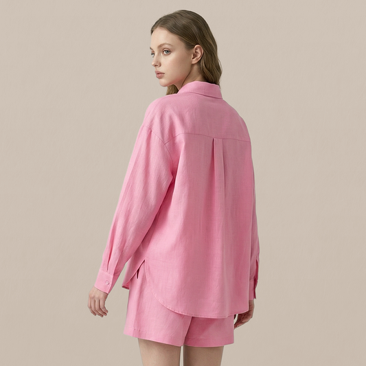 Casual Simple Cotton Two-Piece Set - MYTHSIS