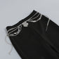 Wholesale Women's Rhinestone Chain Two-Piece Outfit