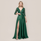Formal Evening Maxi A-Line Lace Sequin Glam Dress - MYTHSIS
