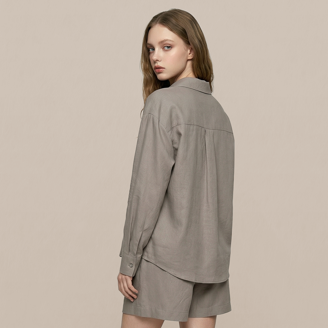 Casual Simple Cotton Two-Piece Set - MYTHSIS