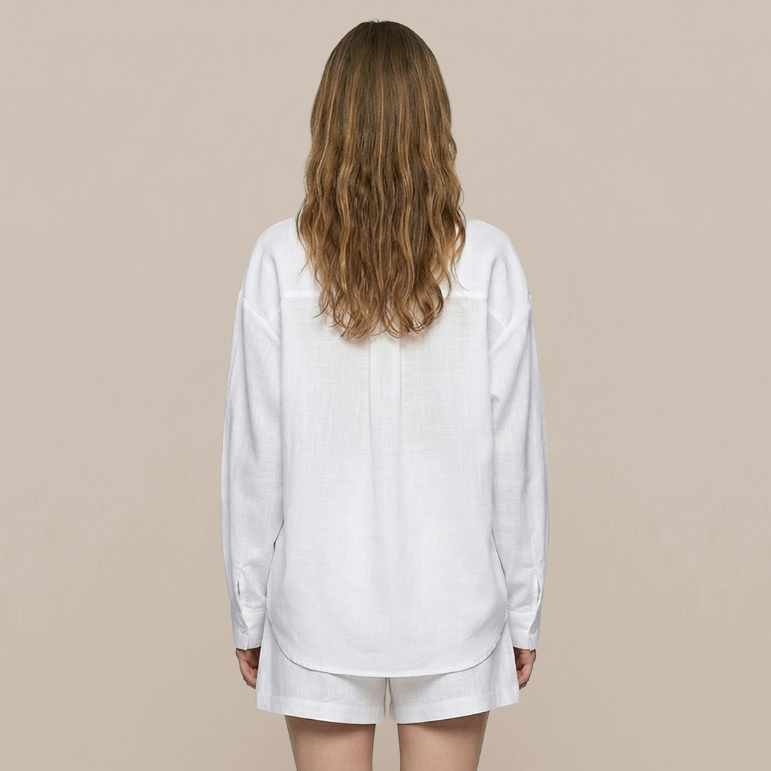 Casual Simple Cotton Two-Piece Set - MYTHSIS