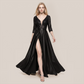 Formal Evening Maxi A-Line Lace Sequin Glam Dress - MYTHSIS