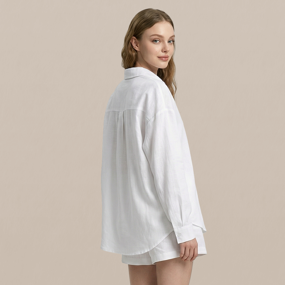 Casual Simple Cotton Two-Piece Set - MYTHSIS