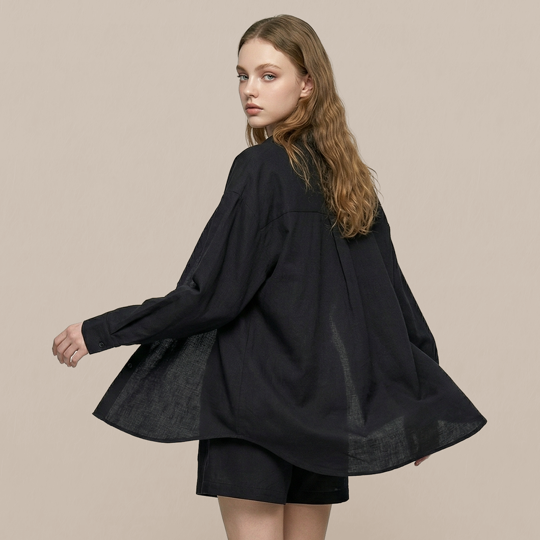 Casual Simple Cotton Two-Piece Set - MYTHSIS